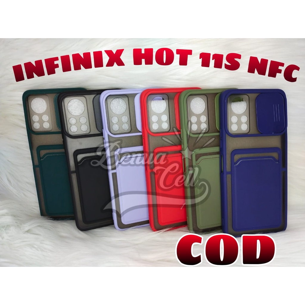 INFINIX HOT 11S NFC, NOTE 7 LITE AERO SOFTCASE SLIDING KAMERA SLOT CARD INFINIT NOTE 7LITE HOT 11S NFC - BC