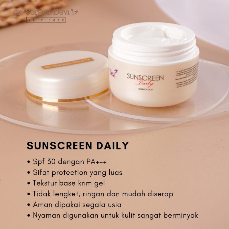 suncreen daily by dr.soraya Devi skincare