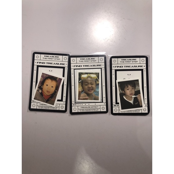 TREASURE PC PHOTOCARD OFFICIAL BABY PHOTO HARUTO DOYOUNG JAEHYUK THE FIRST STEP : TREASURE EFFECT