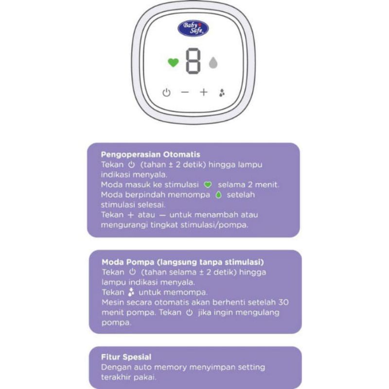 BABY SAFE BREASTPUMP SINGLE ELK BPE01