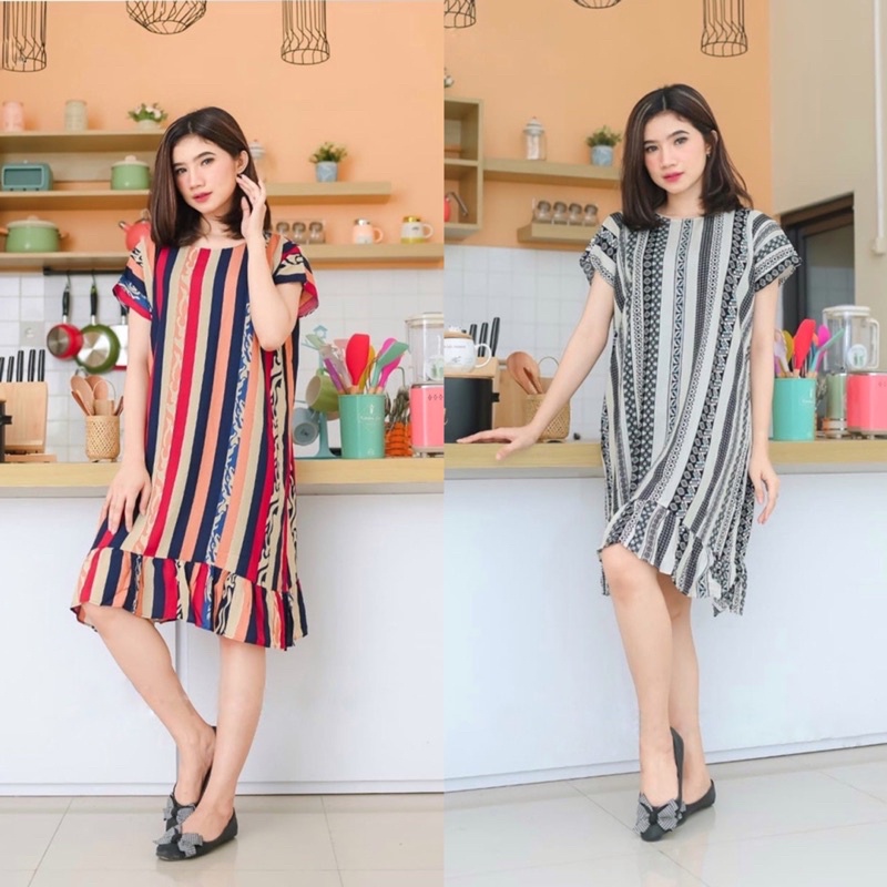 HOMEDRESS | DASTER RUFFLE RAYON PREMIUM | DASTER VIRAL RUFFLE MOTIF | DASTER RUFFLE KEKINIAN | DASTE