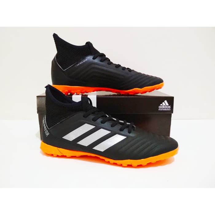 Olahraga SEPATU FUTSAL Adidas PREDATOR BOOTS TF New Grade Ori (Black Orange)