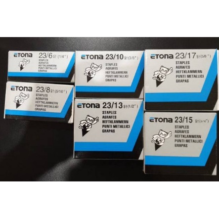 

Etona isi Staples BESAR 23/6 / 23/8 / 23/10 / 23/13 / 23/15 / 23/17 / 23/20 / 23/24