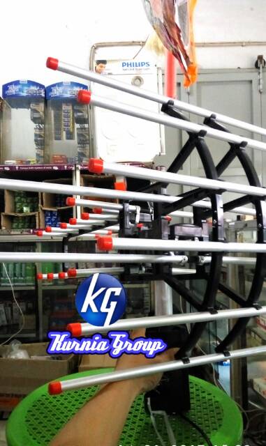 2KG !!! Antena Remote Outdor Tipe 850 &amp; 950 + Kabel &amp; Boster Antena TV Hasil Jernih Rotoating Anttena LED TABUNG DIGITAL Super Peka Gambar Jernih