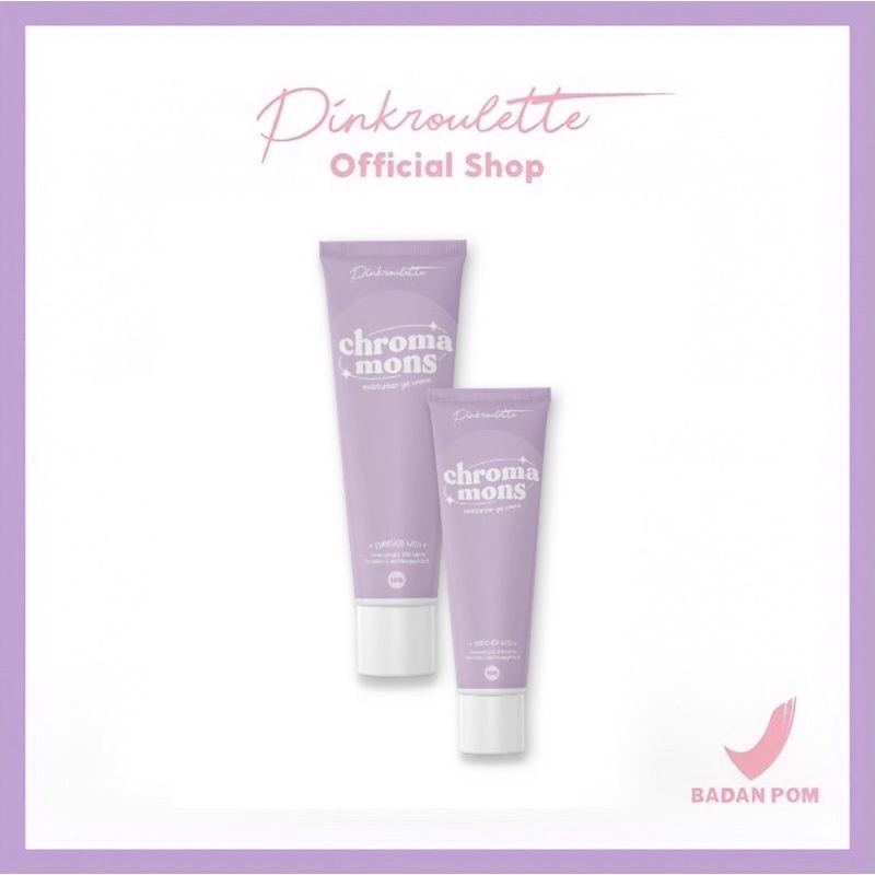 [READY STOCK&amp;FREE GIFT] CHROMAMONS MOISTURIZER GEL CREME PINKROULETTE // KRIM PELEMBAB SKIN BARRIER