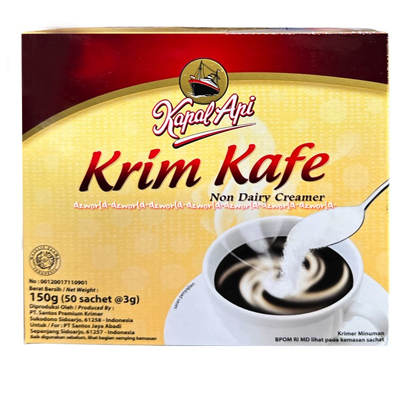 Kapal Api Krim Kafe 50sachet Non Diary Creamer Krimer Minuman Krim Kopi Coffee 150gr Cream Kapalapi