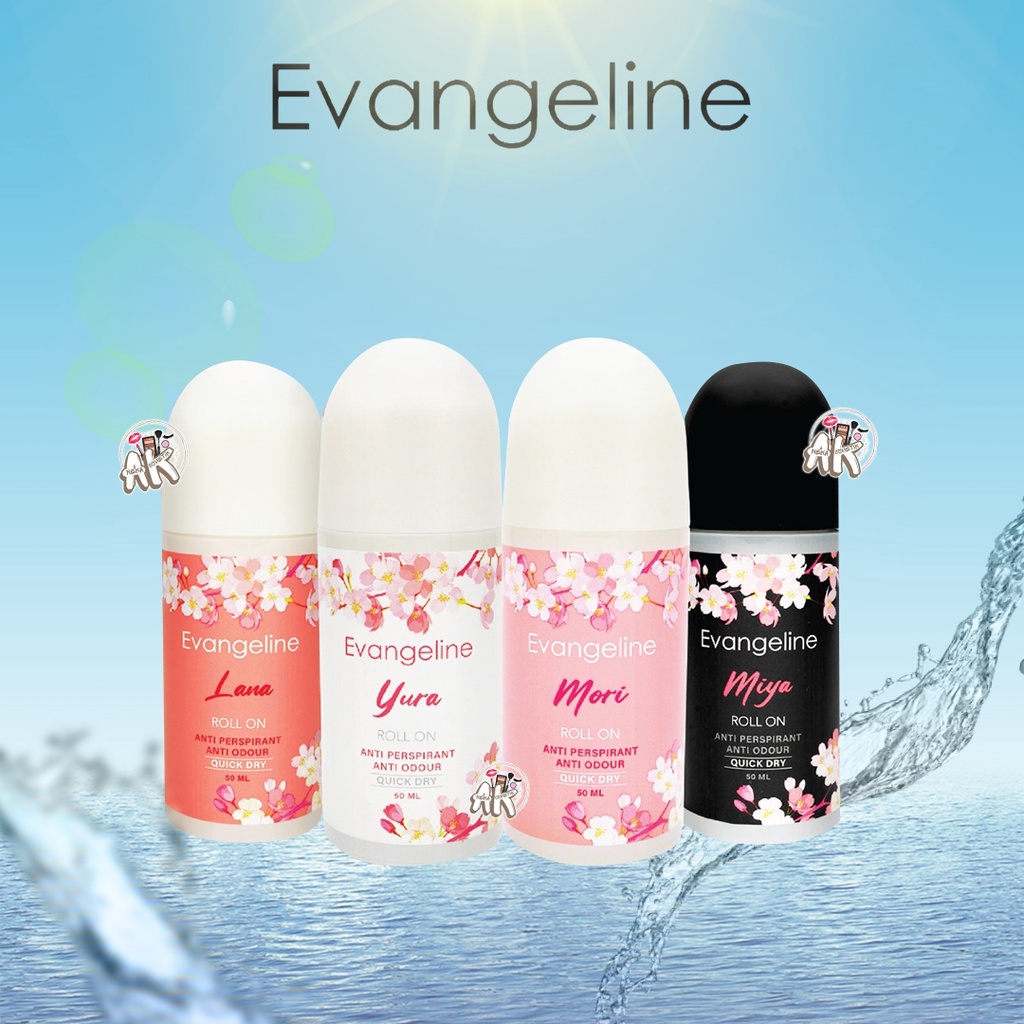 EVANGELINE ROLL ON 50ML ( YURA / MORI / MIYA / LANA )