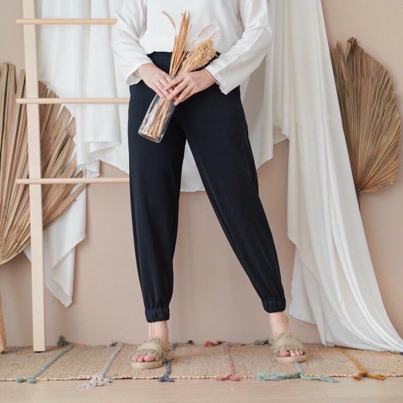 (MGA) CELANA JOGGER ALADIN CUBIT DAILY WANITA CELANA MOSCREPE PREMIUM