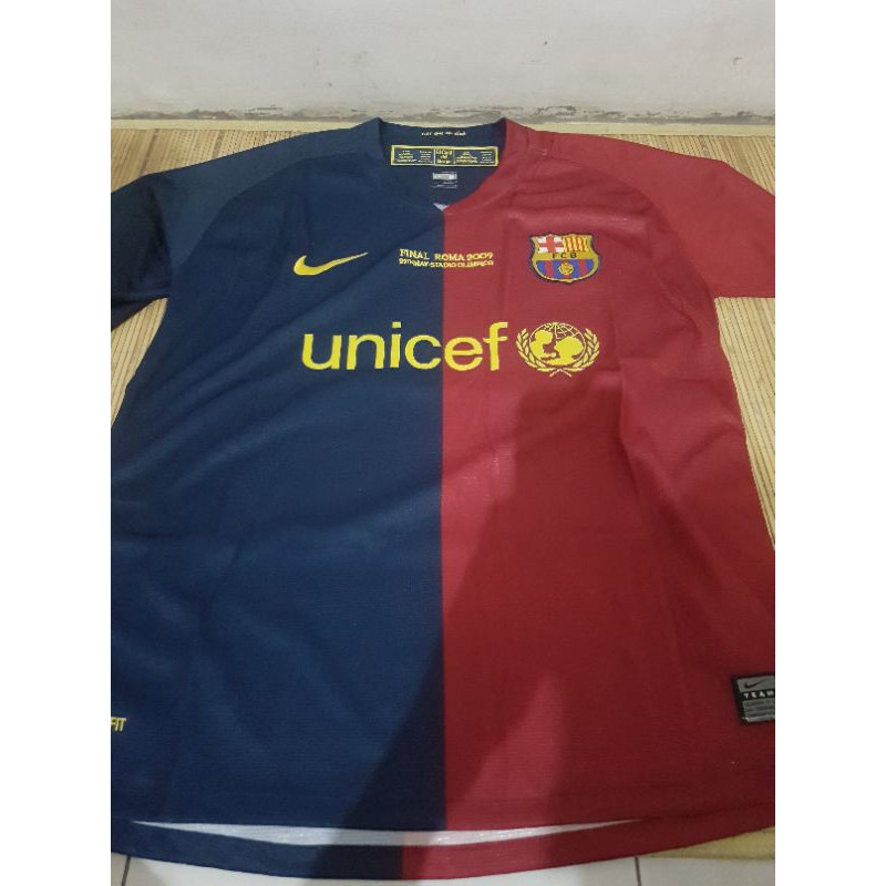 Jersey Retro Barcelona Home musim 2008 2009 Treble Winner