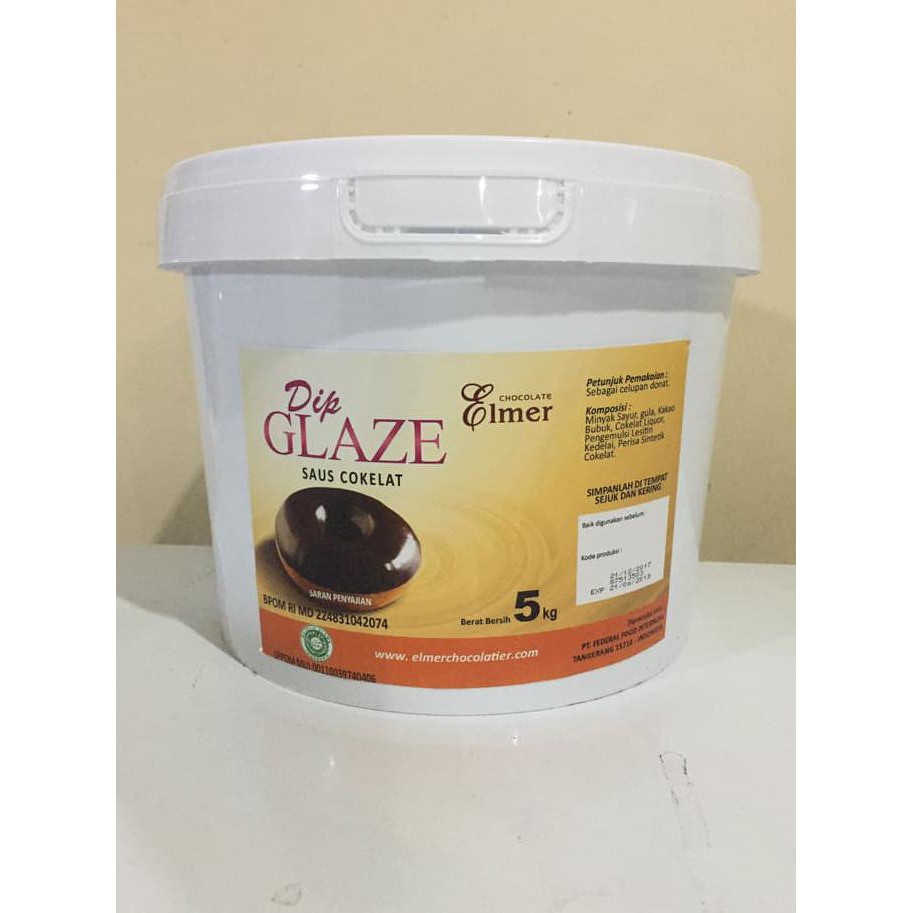 

MURAH promo Elmer Dip Glaze Chocolate Dark 500gr sale sale