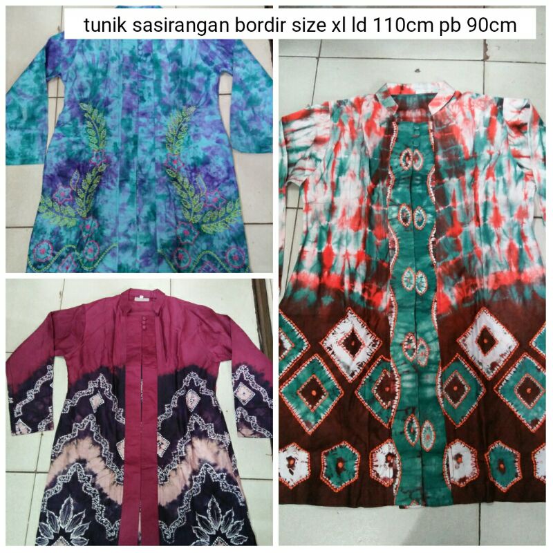 tunik sasirangan bordir