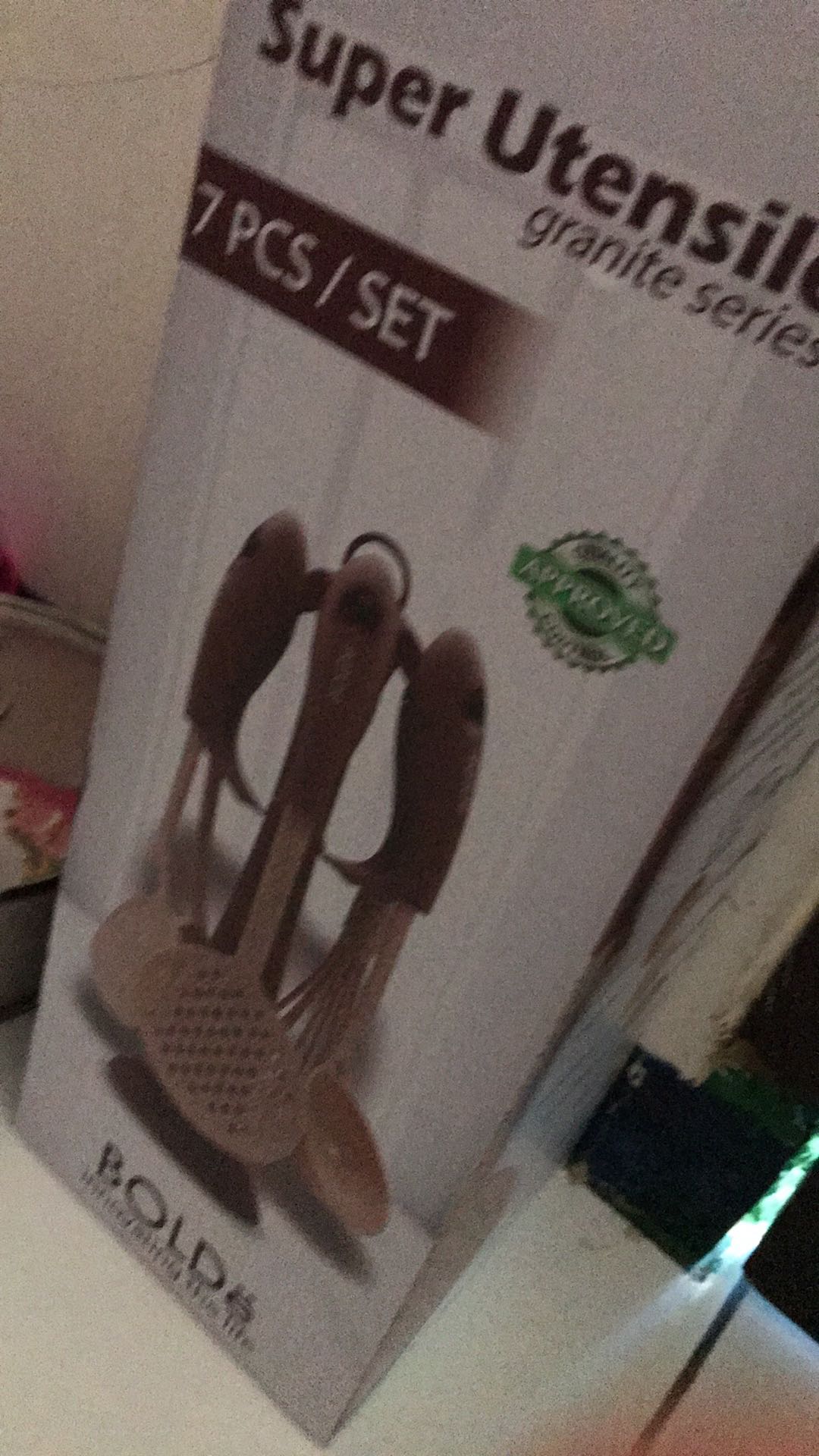 Bolde Super Utensile Granite Series 7 Pcs Spatula Set Alat Masak Beige