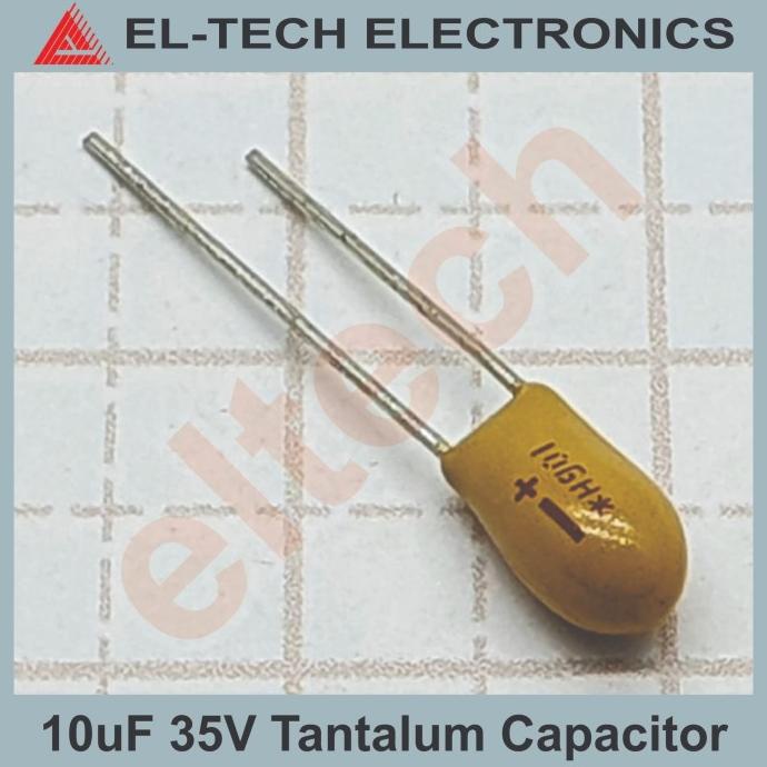 10uF 10 uF Mikro Farad Tantalum Capacitor Kapasitor 35V elt3ch Ayo Order