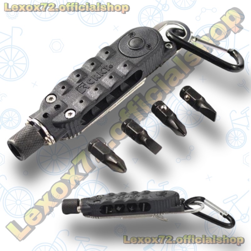 OBENG MULTIFUNGSI CRKT Gat A Way Driver Obeng Magic Screwdriver EDC Multifunction Tools - 9095 - Black