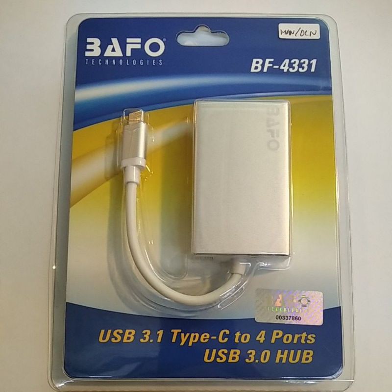 USB 3.1 Type-C to 4 Ports USB 3.0 HUB BAFO BF-4331