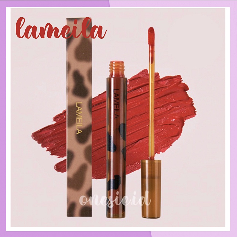 LAMEILA Leopard Lip Glaze Lipstik Pewarna Bibir Lipstik LA094