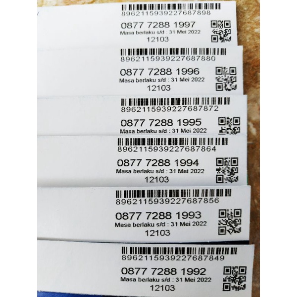 XL 0K Seri Tahun Masa Aktif 3 Tahun