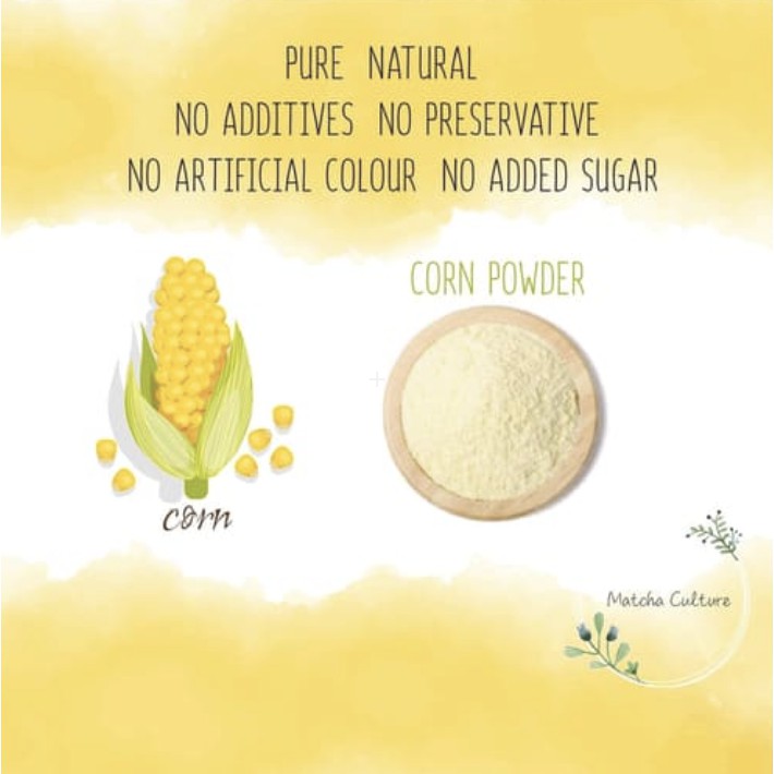 

CORN POWDER NET 100GR SERBUK JAGUNG 100% PURE-MURNI