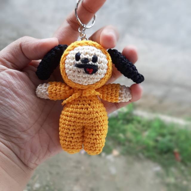 BT21 CHIMMY AMIGURUMI KEYCHAIN/GANTUNGAN RAJUT BT21 CHIMMY