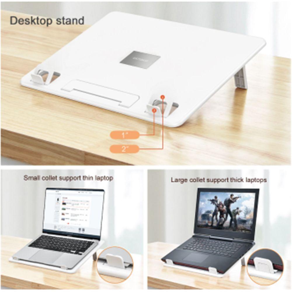 Lanfy Notebook Komputer Lipat Stand Adjustable Notebook Bracket Support Aksesoris Laptop Stand Notebook Stand Desktop Bracket Penyangga Komputer Tempat Tidur Meja Berdiri Untuk Laptop