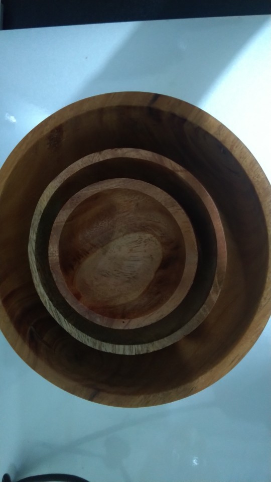 Mangkok Kayu Mahoni D 6cm-8cm