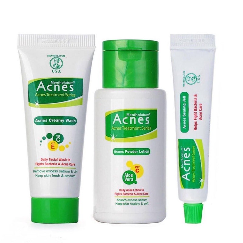 Acnes Starter Pack Wajah Muka Jerawat 3 in 1 Kemasan Baru