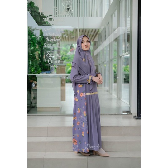 BRAND NEW DESIGN Gamis syari original KANAYA SERIES by BERMERKs syari-Kanaya melayu ungu