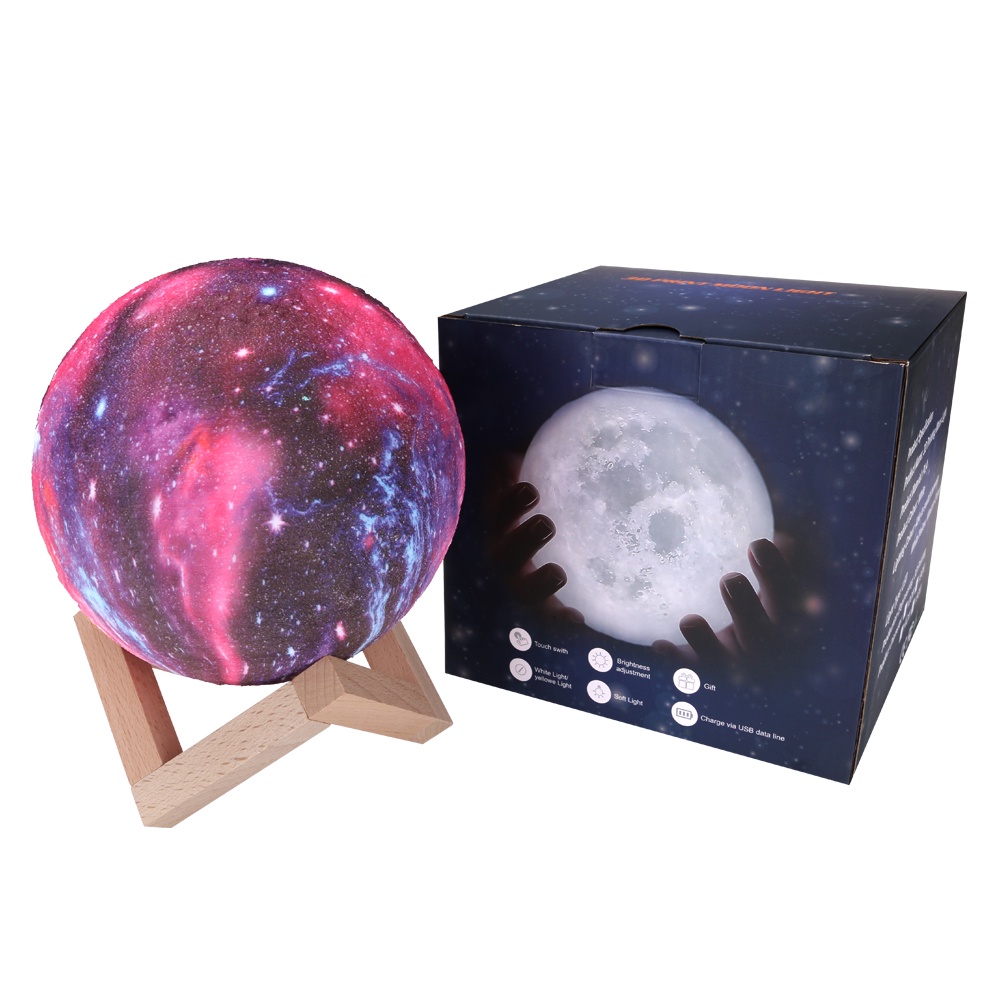 TD-DHA Coquimbo Lampu Tidur 3D Printed Moon Night Light Table Lamp - 3DPSL