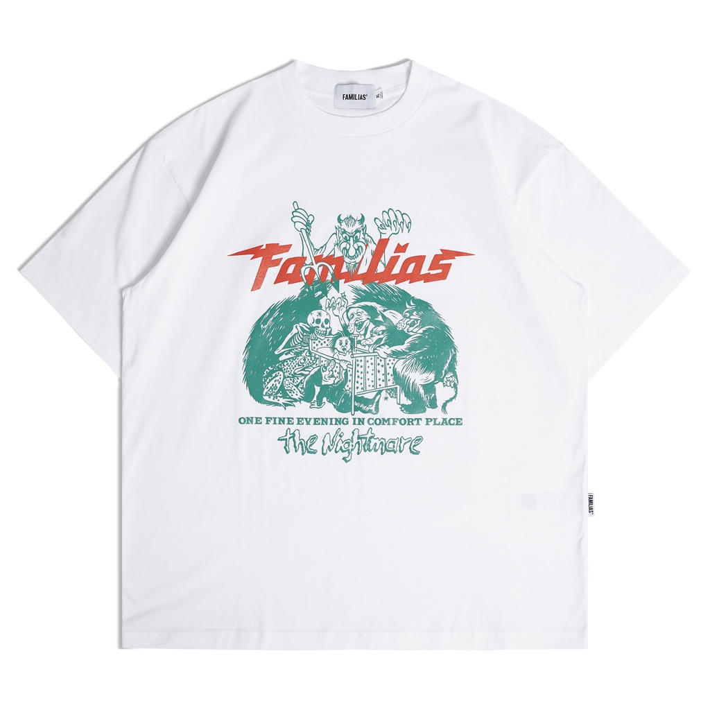 FAMILIAS® Kaos Pria Putih RUSSE | Original | Cotton 20s