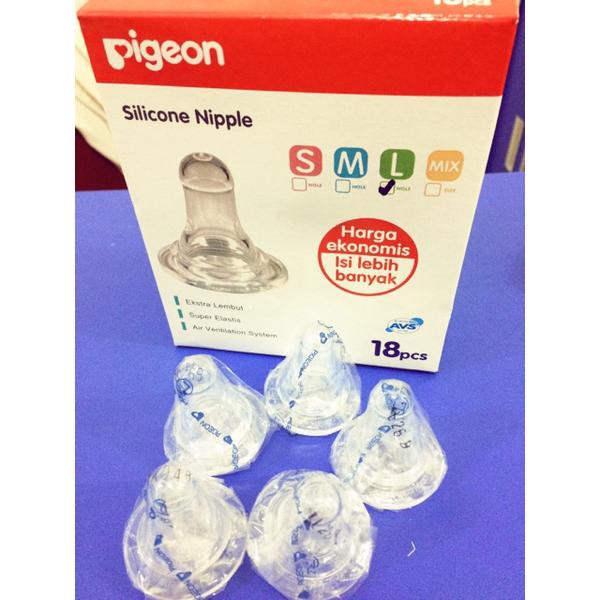 Silicone Nipple pigeon, Dot silikon pigeon, Nipple pigeon Biasa