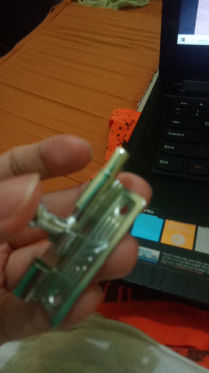 Grendel Kzk Mini 2 Slot Pintu Antik Silver (slot Jendela / Rak / Laci)