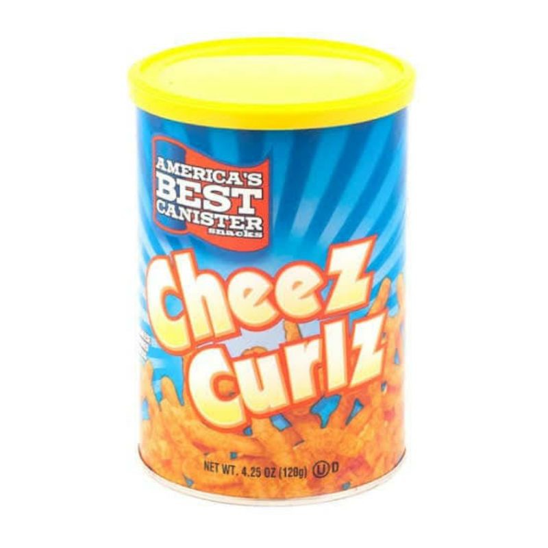 

[85gr] American's Best Canister Snacks Cheez Curlz - American Cheese - Chiki Keju Chicki