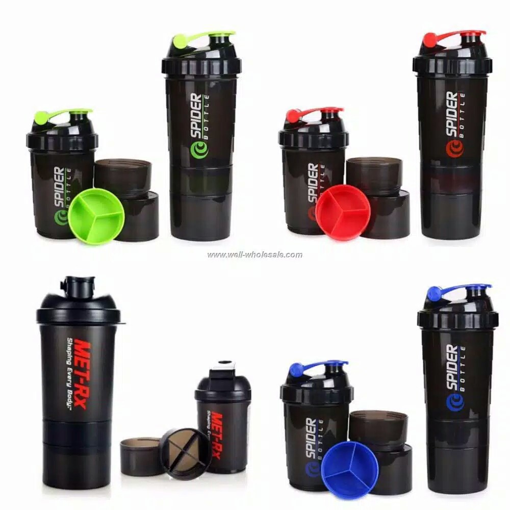 Botol Minum Shaker Spider Fitness Gym Botle Shaker Spider 600 Ml