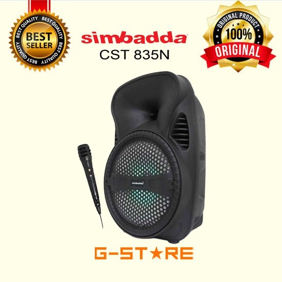 SPEAKER SIMBADDA BLUETOOTH CST 835N - Karaoke GRATIS Mic Cable