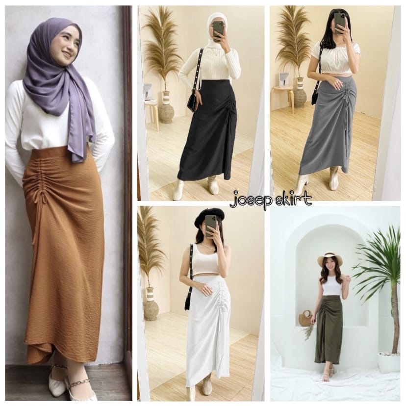 Rok Serut Crinklle | Rok Serut Casual Flowy | Korean Skirt premium