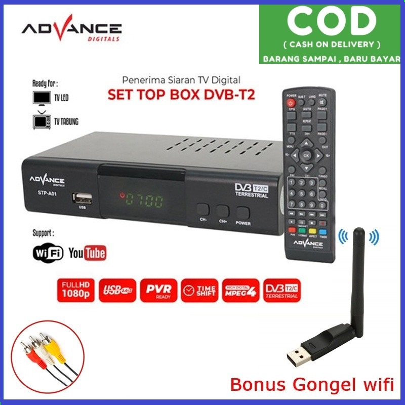 STB Digital Advance TP-A01 DVB Full HD - Advance+dongel original