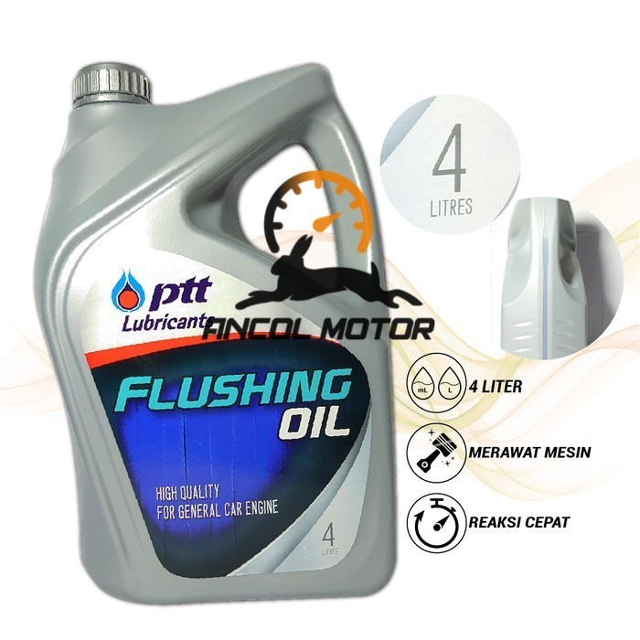 PTT Lubricants Flushing Oil Pelumas Pembersih Oli Mesin Mobil 4 Liter