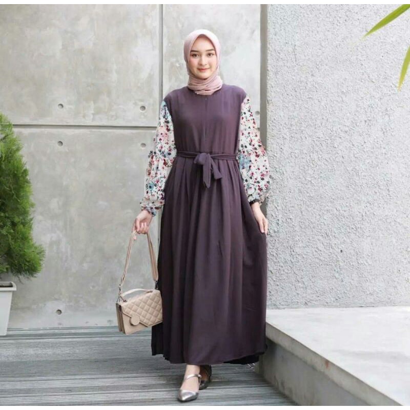 Rexel maxy dress/gamis kekinian /gamis busui/gamis terbaru simple COD