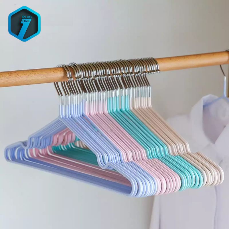 Hanger Baju Stainless Steel Anti Karat,Anti Slip per ( 1 ) biji yah hanger warna  stainles hanger premium