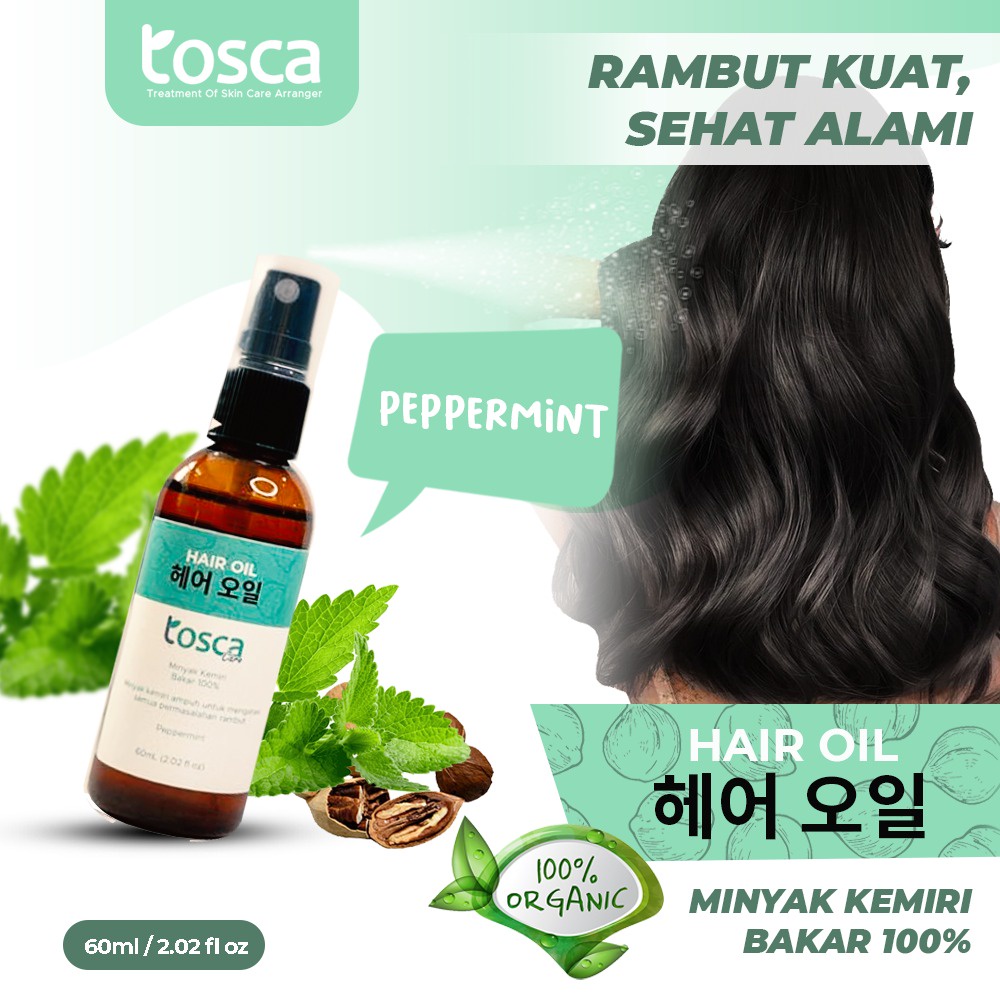 Minyak Kemiri Bakar Penumbuh Rambut Asli Original Murah 60ml