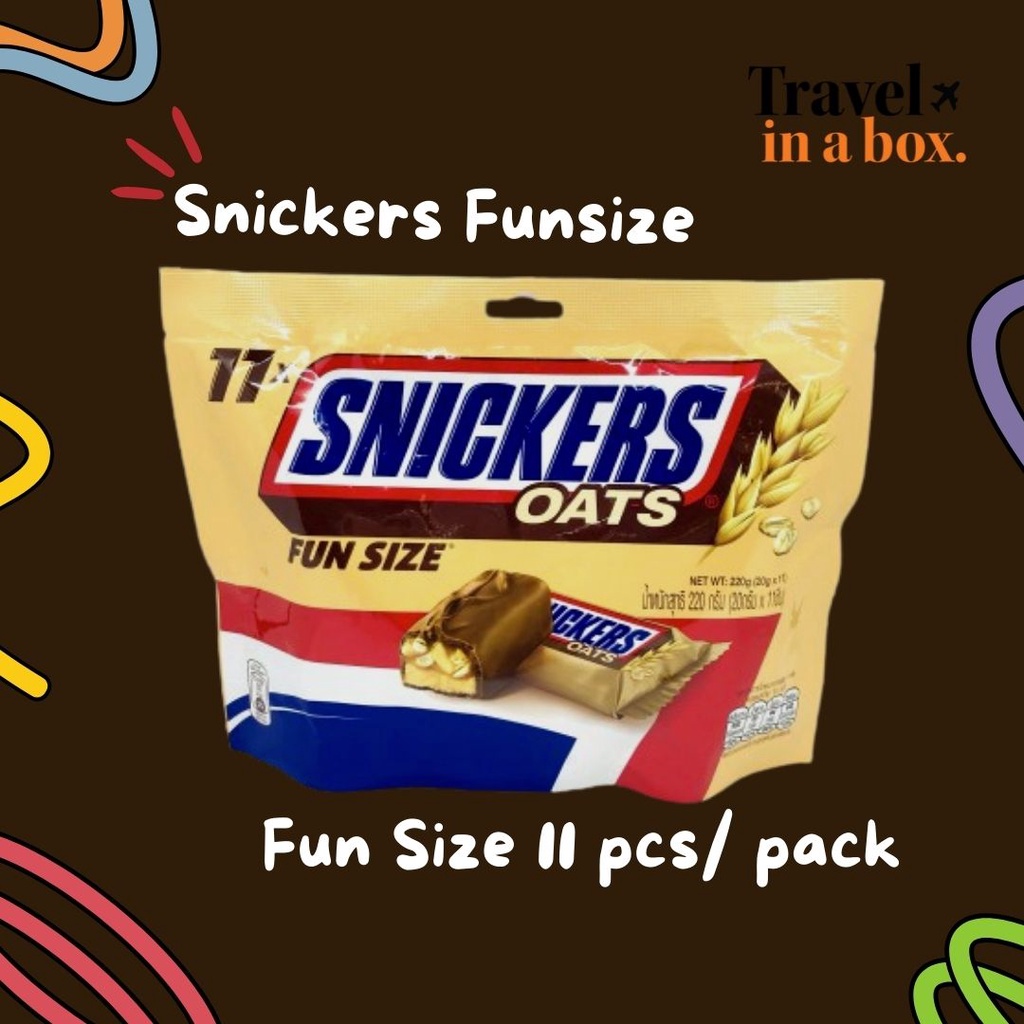SNICKERS OATS FUNSIZE 11 PCS/ 220GR COKELAT IMPORT