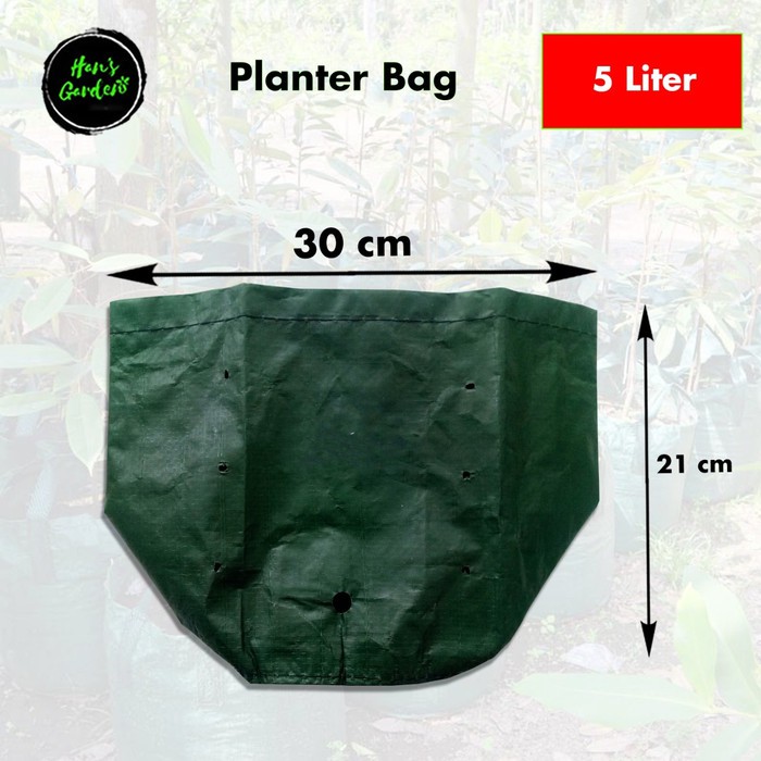 Easy grow planter bag 5 liter polybag tanaman no handle