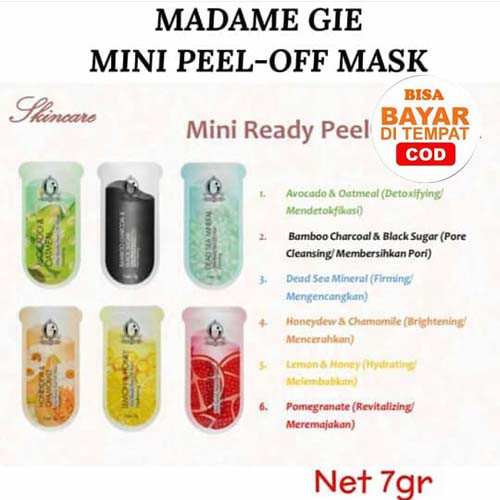 Madame Gie Mini Ready Peel Off Mask - Masker Peel Off