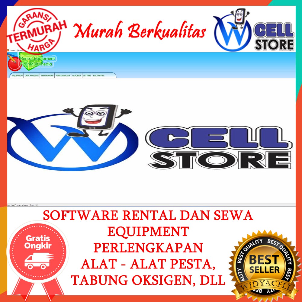 SOFTWARE RENTAL EQUIPMENT / PENYEWAAN ALAT DAN PERLENGKAPAN PESTA / TENDA / TABUNG OKSIGEN DLL