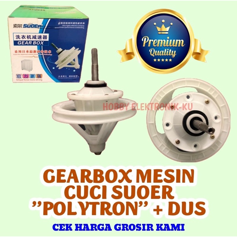 GEARBOX MESIN CUCI SUOER POLYTRON + DUS