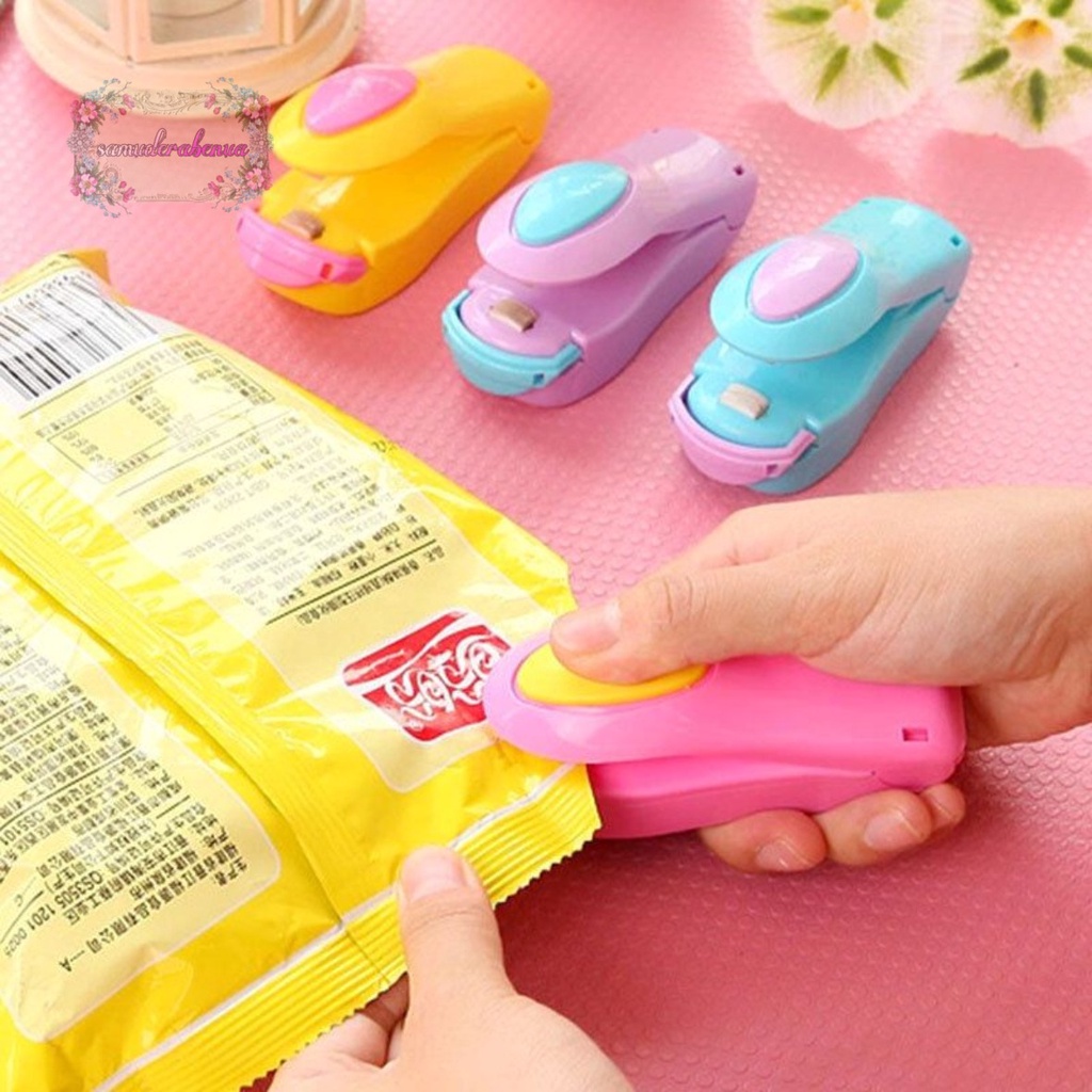 RT80 Mini Handy Sealer Pengemas Makanan Hand Sealer Perekat Plastik elektrik SB3463