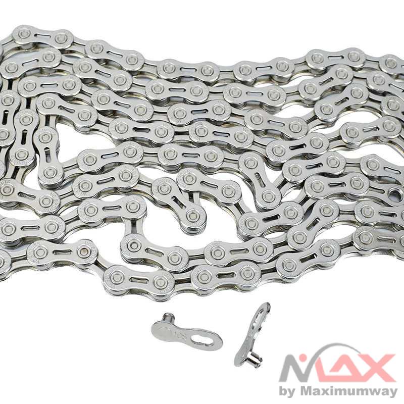 VG Sports Rantai Sepeda Bicycle Chain Half Hollow 8/9/10 Speed Warna Silver