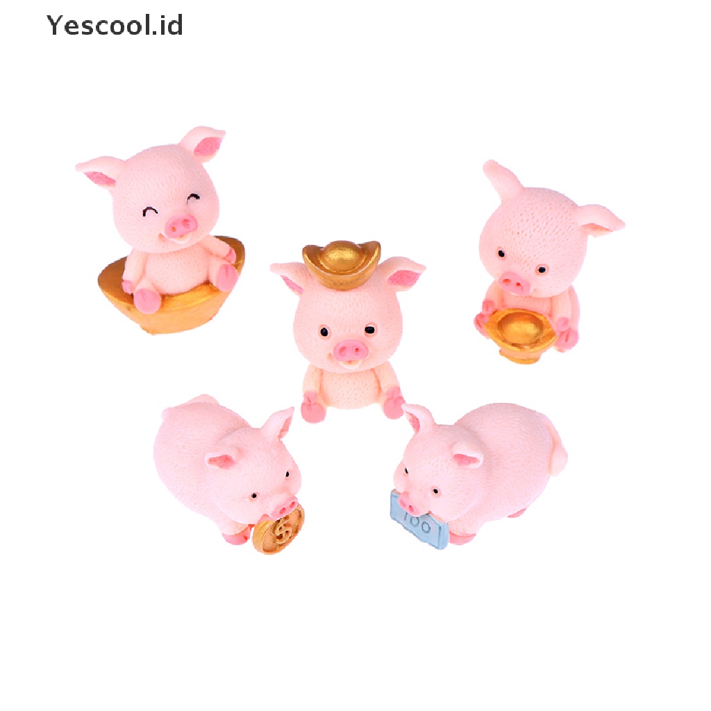 (Yescool) Miniatur Babi Fortune Untuk Dekorasi Rumah Boneka