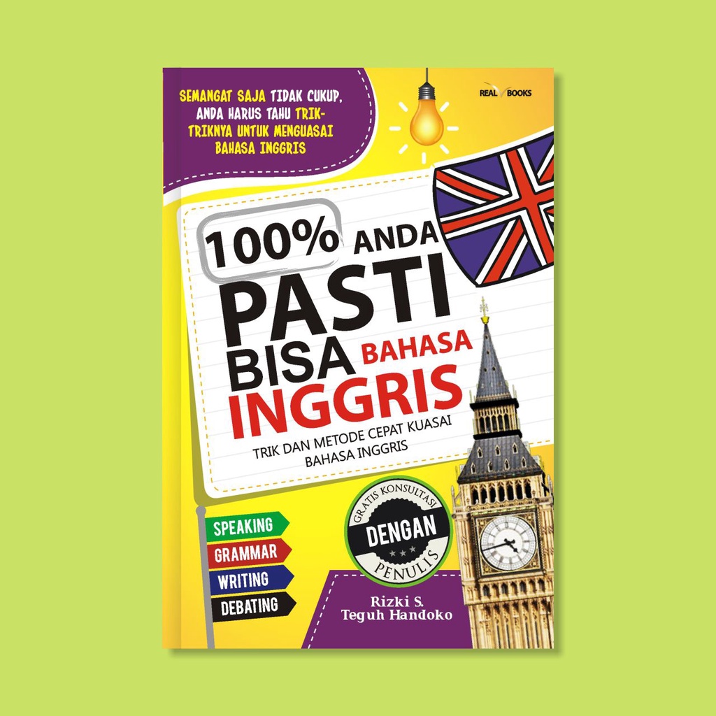 Buku Bahasa Inggris - 100% ANDA PASTI BISA BAHASA INGGRIS - Terlengkap - Sistematis - Terbaik - Best Seller-0