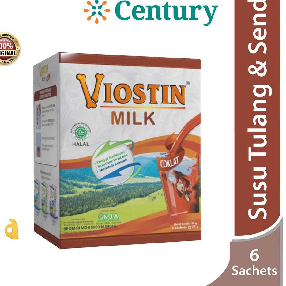 

Original Viostin Milk Coklat - Susu utk Jaga Ksehatan Tulang & Sendi - 1Box @6sachet terbaru